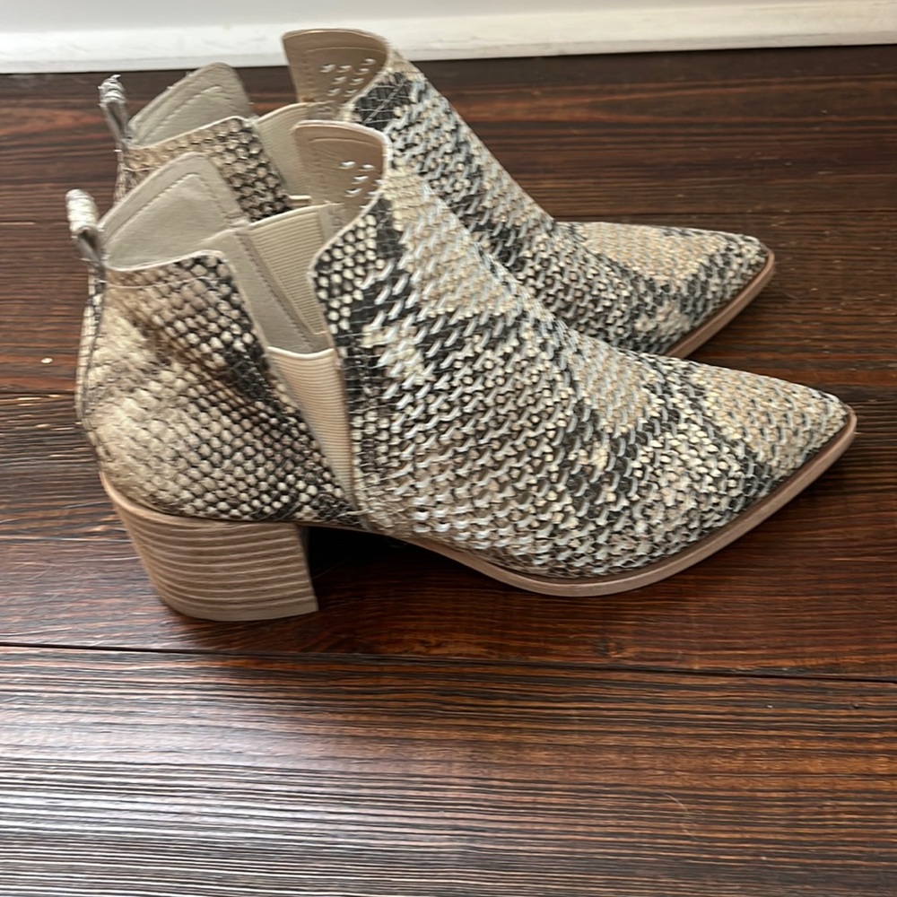 Snake Print Dolce Vita Bianca Booties